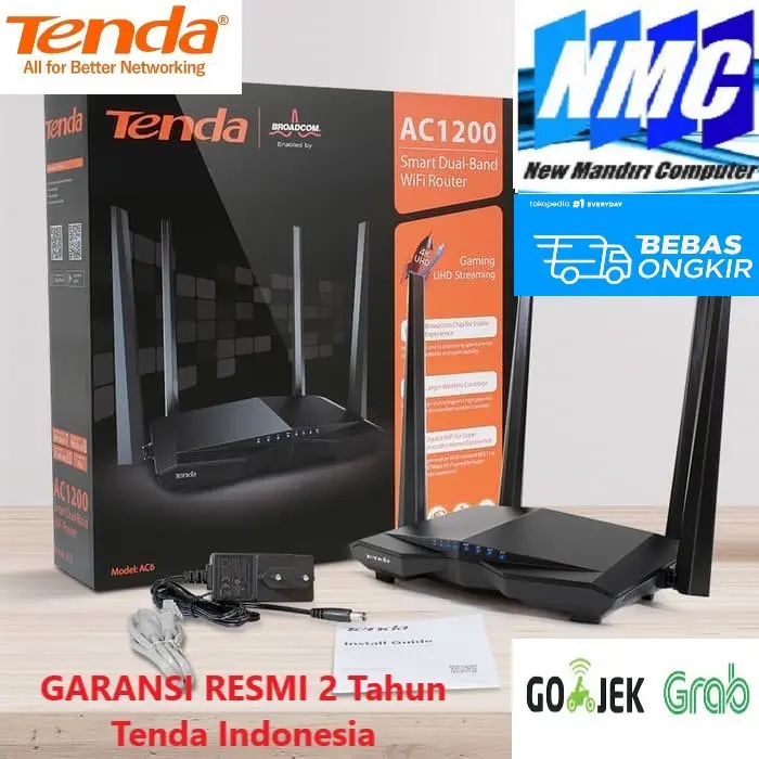 TENDA AC6 - AC1200 Smart Dual-Band WiFI Router 1