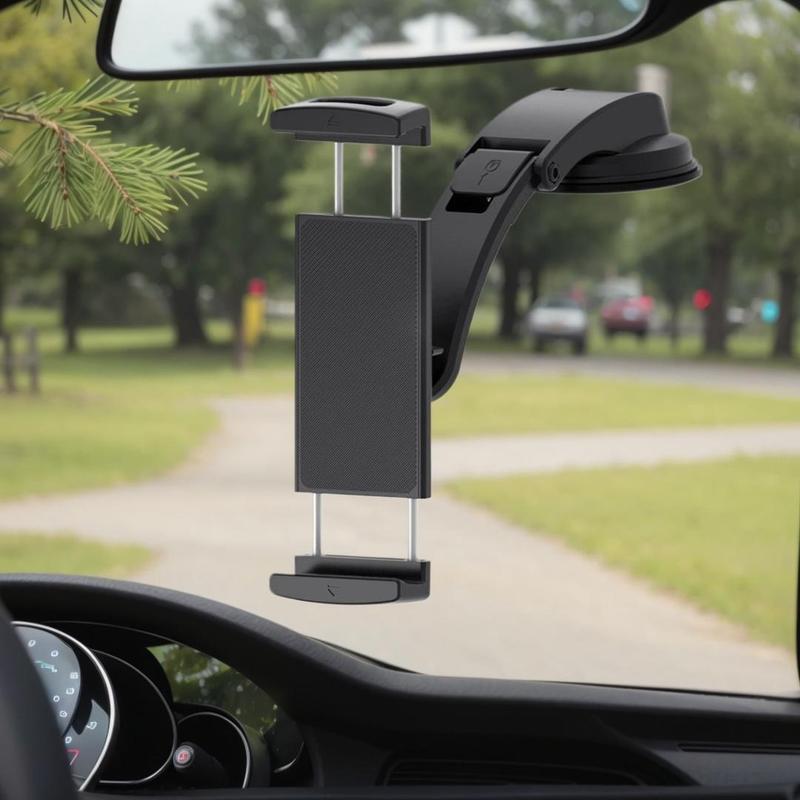 Car Navigation Phone Holder, Car Dashboard Phone Holder with Suction Cup, Universal Car Phone Holder for Tablet & Smartphone 4