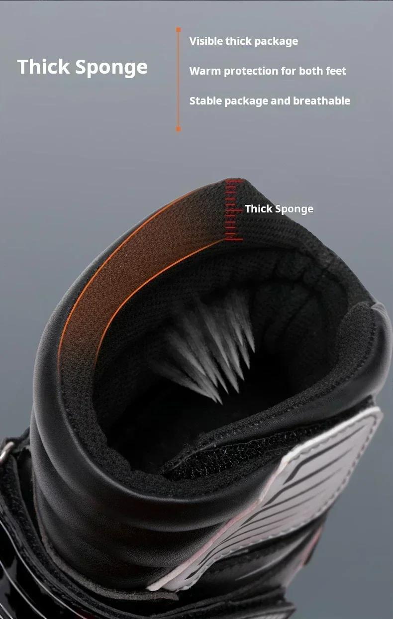 Product Introduction of 2025 Men Women Motorcycle Boots Microfiber Leather Motorbike Riding Anticollision Ankle Protective Shoes Moto Racing Short Boots 8