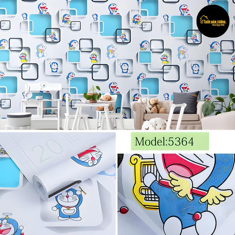 10m Giấy Dán Tường Hoạt Hình Trẻ em sẵn keo bóc dán , khổ rộng 45 cm