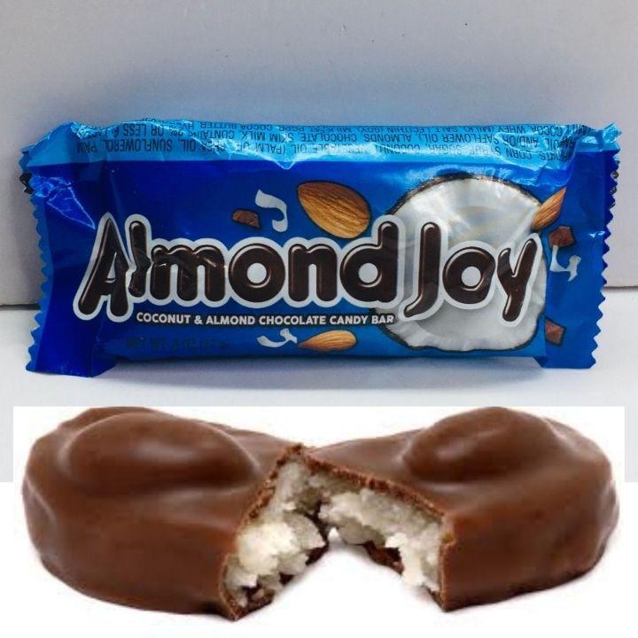 SOCOLA nhân DỪA hạt hạnh nhân ALMOND JOY- MỸ Size 12 snack 204grs