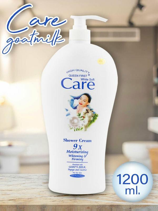 Sữa Tắm Dê Care Thái Lan 9x - Dưỡng ẩm làm da trắng sáng mềm mại láng mịn - 1200ml - Sen Trà Dưỡng Body kem thai