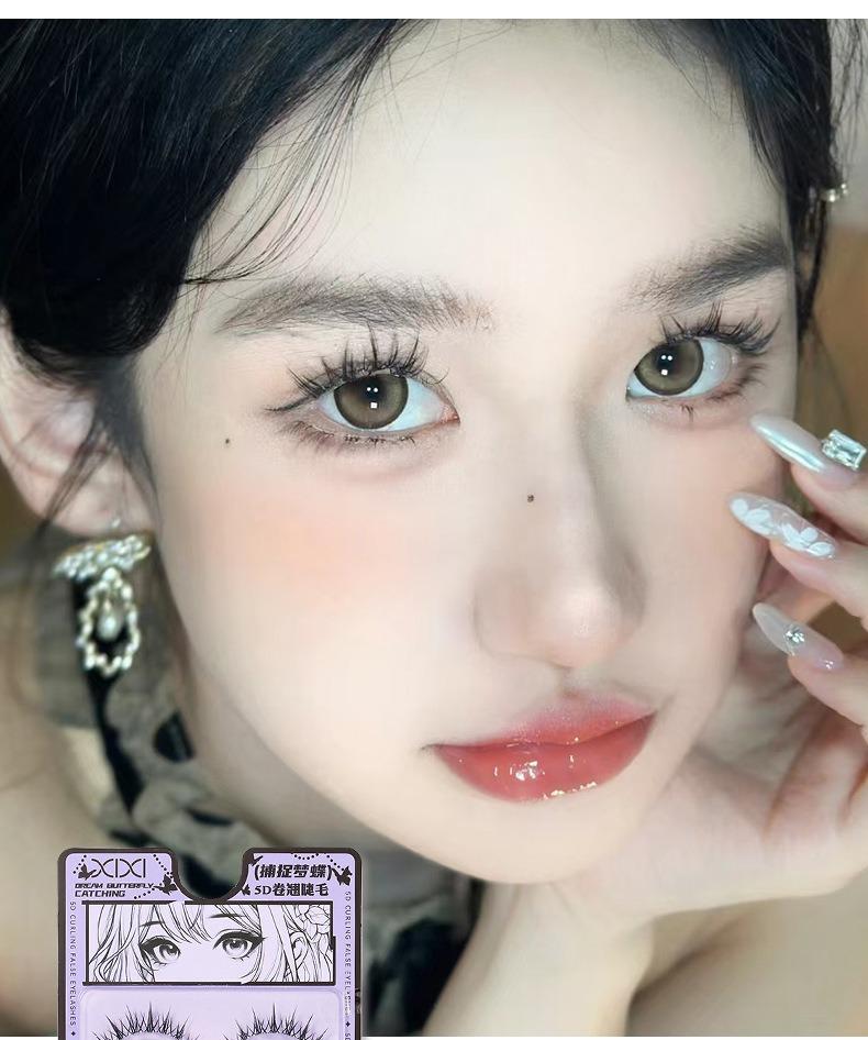 Product Introduction of XIXI-5D Curled False Eyelash Clusters Transparent One Piece Natural Pseudo Natural Pure Pure Desire Style Manga Eyelash 9