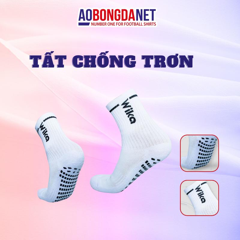 Tất Đá Bóng Vớ Chống Trơn Wika Đá Banh Sport Vải Co Giãn Tốt Giúp Chống Trơn Trượt Giảm Xung Lực Lên Bàn Chân