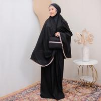 Gambar Zeintin - Mukena Dewasa Premium Motif Renda Mewah Murah Travelling AT - AT 1618 Abu dari Zeintin Store_NEW Kota Administrasi Jakarta Selatan 5 Tokopedia