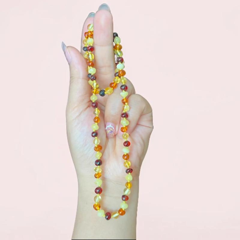 Vòng Cổ Hổ Phách Cho Bé có kèm Phiếu Kiểm Định Tự Nhiên