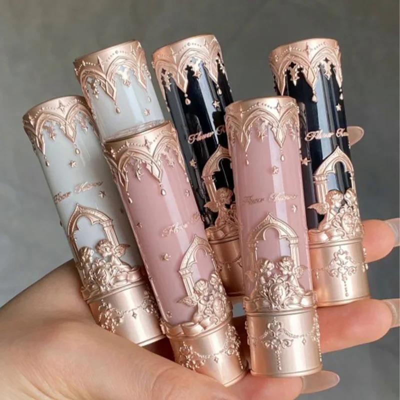 Product Introduction of Flower Knows Little Angel Matte Lipstick Long-lasting Easy To Color Velvet Lipgloss Peach Color Natural Lip Makeup Maquillage 0