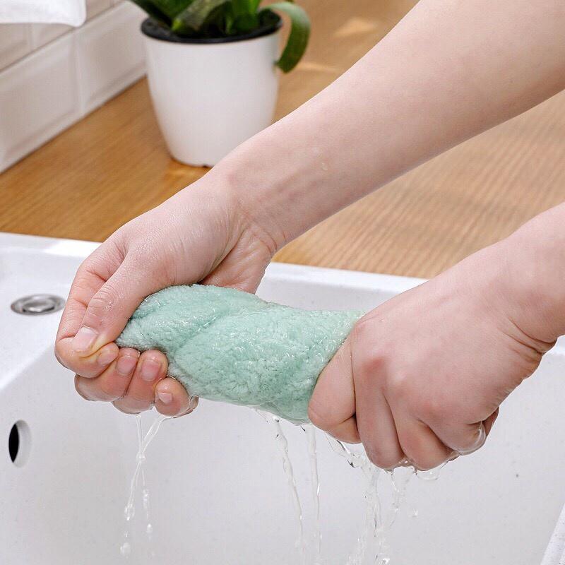 Khăn lau dầu vệ sinh bếp, đồ dùng đa năng, khăn lau tay nhà bếp khăn lau siêu thấm hút 2 mặt tiện lợi Làm Sạch 5
