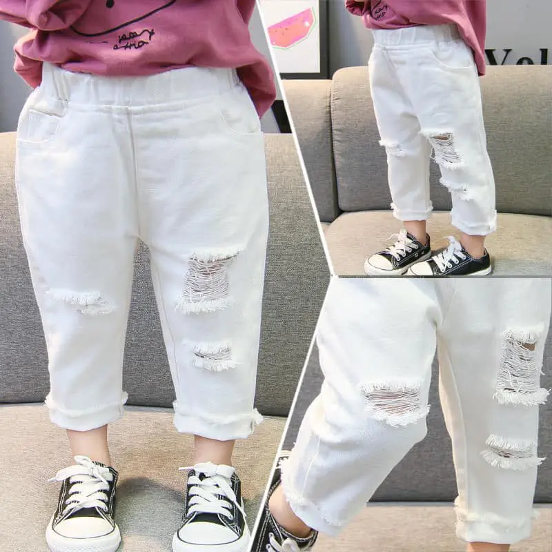 Celana Jeans Panjang Cewe Cowo Usia 1-12 Tahun Celana Sobek