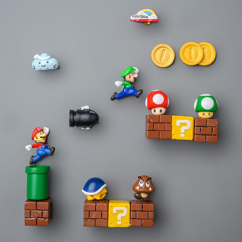 Product Introduction of สติ๊กเกอร์ติดตู้เย็นและแม่เหล็ก Super Mary Mario ชุด 3 มิติ สไตล์ญี่ปุ่น แม่เหล็กญี่ปุ่น สร้างสรรค์และน่ารัก ปี 2025 10