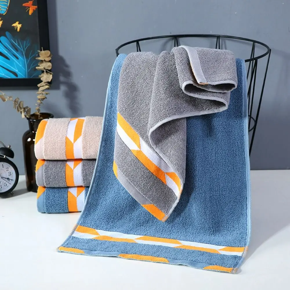 Khăn Cotton Mềm Cho Phòng Tắm Người Lớn, Thêu Nối Dày, Thấm Hút Nước, Khăn Đi Biển