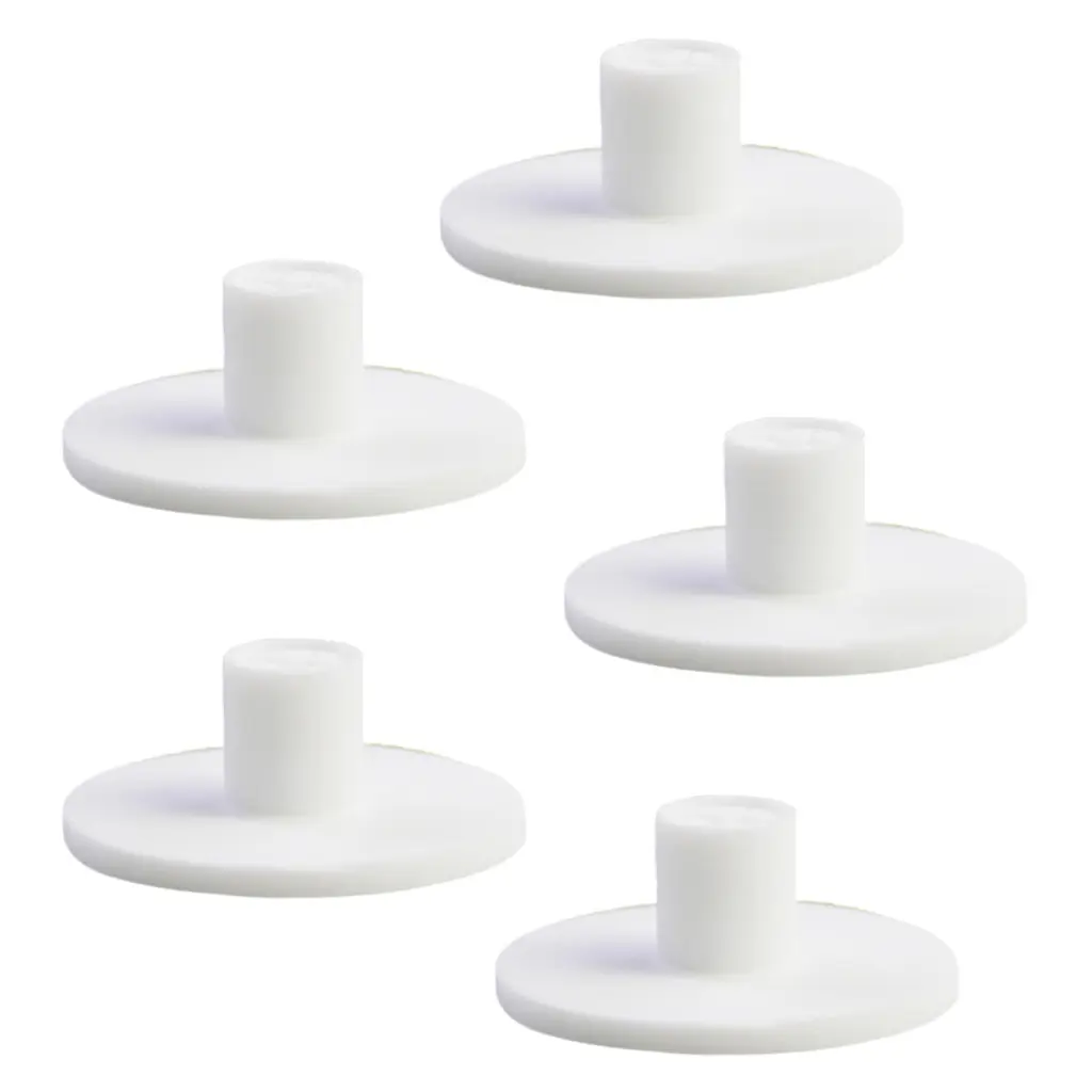 (1 Pack of 5) 21mm Tall RubberTE-Strike PadBa11Rest - White