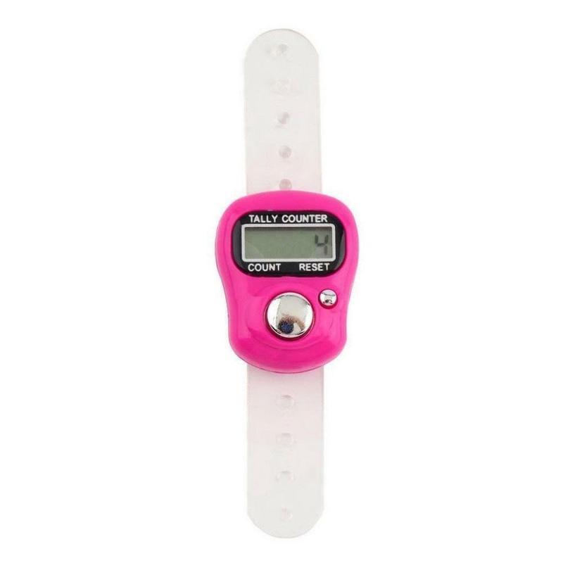 Product Introduction of 1pc Electric Digital Display Counter Counter Electronic Digital Display Hand Tally With LED Light For Sewing Remember Steps 30