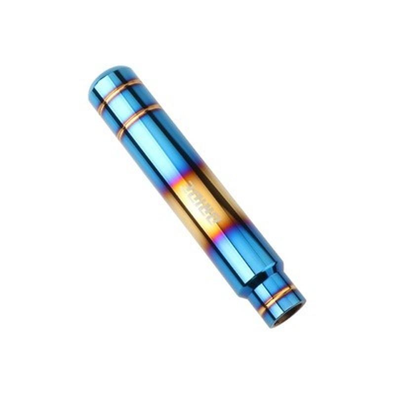 Núm Chuyển Số, Phong Cách Ngọn Lửa Xanh JDM, Chất Liệu Nhôm Vàng, 18cm, Đầu Cần Số Sang Số, Thích Hợp Cho Ô Tô Thông Dụng 2