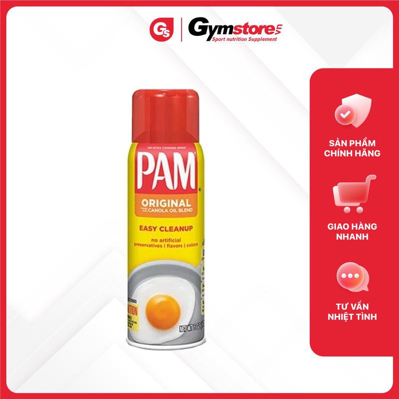 Dầu xịt ăn kiêng, Cooking Spray PAM, 0 calo - Made in USA | GYMSTORE Dầu Ăn