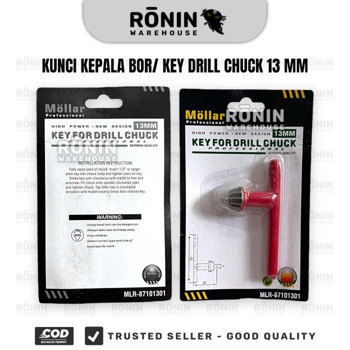 MOLLAR Kunci Bor 10 13 16 mm Key Drill Chuck Alat Pembuka 1