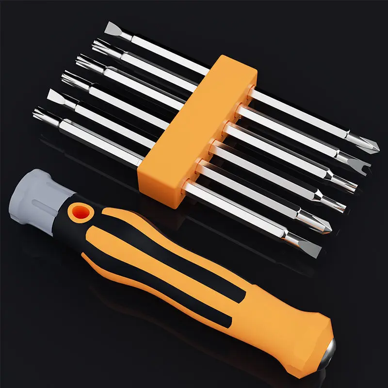 Bộ Tuốc Nơ Vít, 7 Trong 1, Bit Kết Hợp, Chính Xác Phillips, Dụng Cụ Tháo Lắp Gia Đình, Đa Năng, Tuốc Nơ Vít Chéo