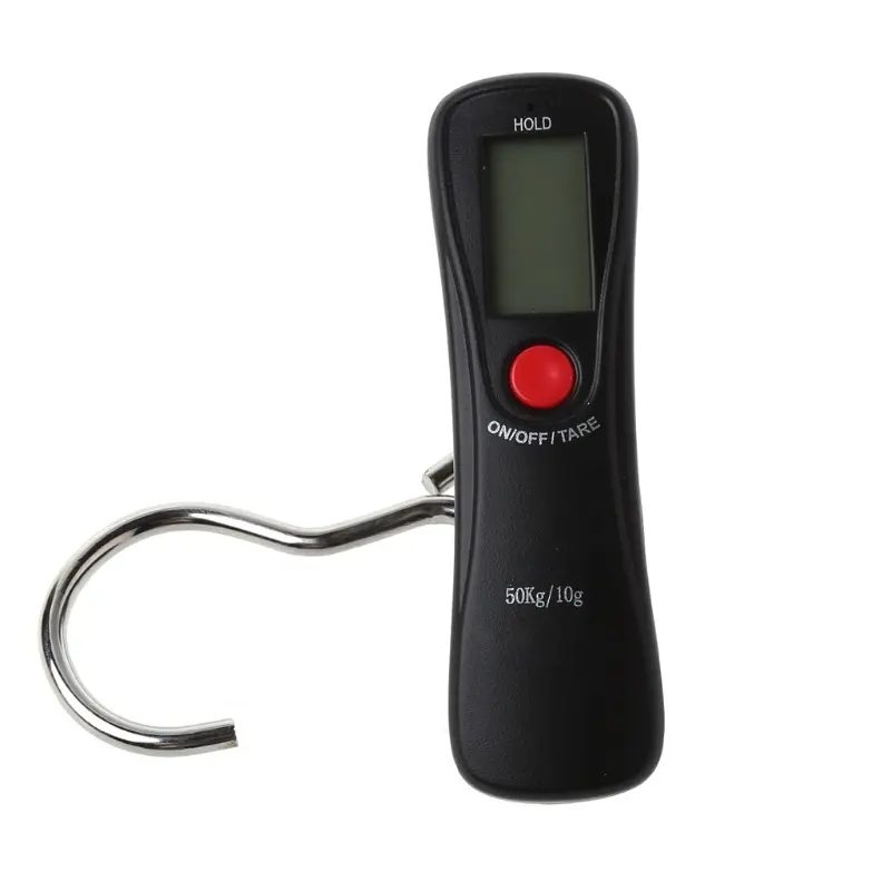 ✪ Digital Fish Scale 110lb/50kg Portable Luggage Weight Scale Electronic Hanging Hook Scale Fishing Scale Backlit LCD