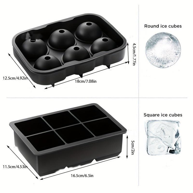Product Introduction of Silicone Ice Cube Mold, 1 Count Reusable Ice Cube Tray, Household Ice Making Mold for Home Kitchen Bar, Kitchen Utensils 1