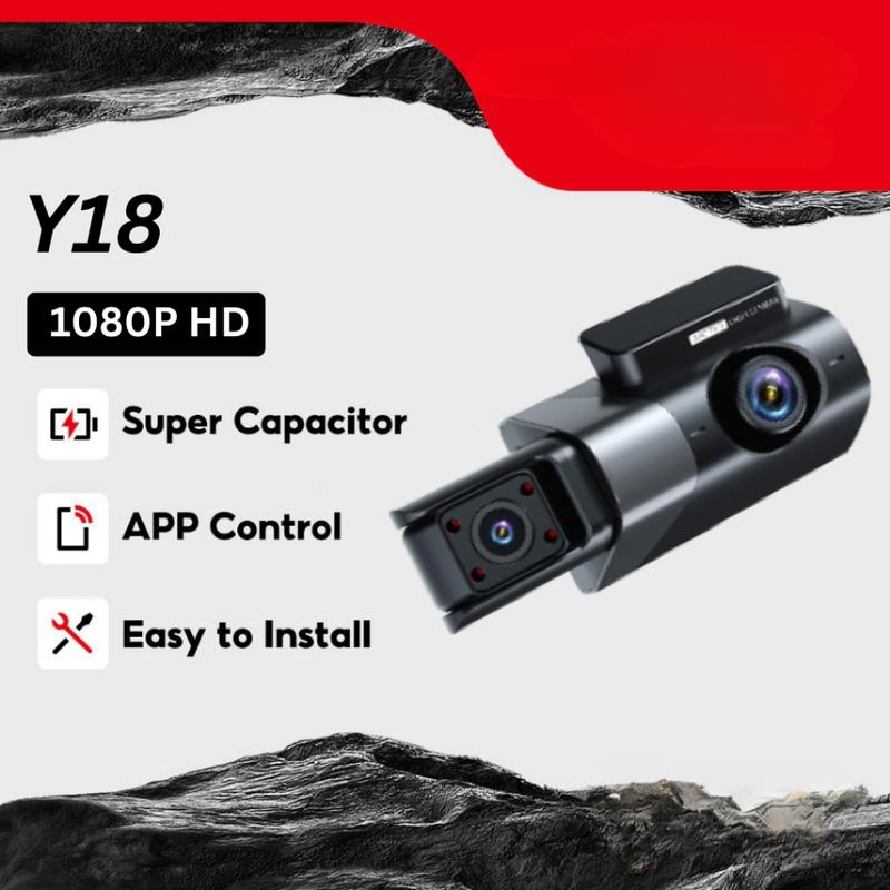 Product Introduction of 【24-hour shipping+free shipping+COD】 Dashcam Y18 Three Channels Car Dvr Front And Rear Camera Video Recorder Parking Night Version 33