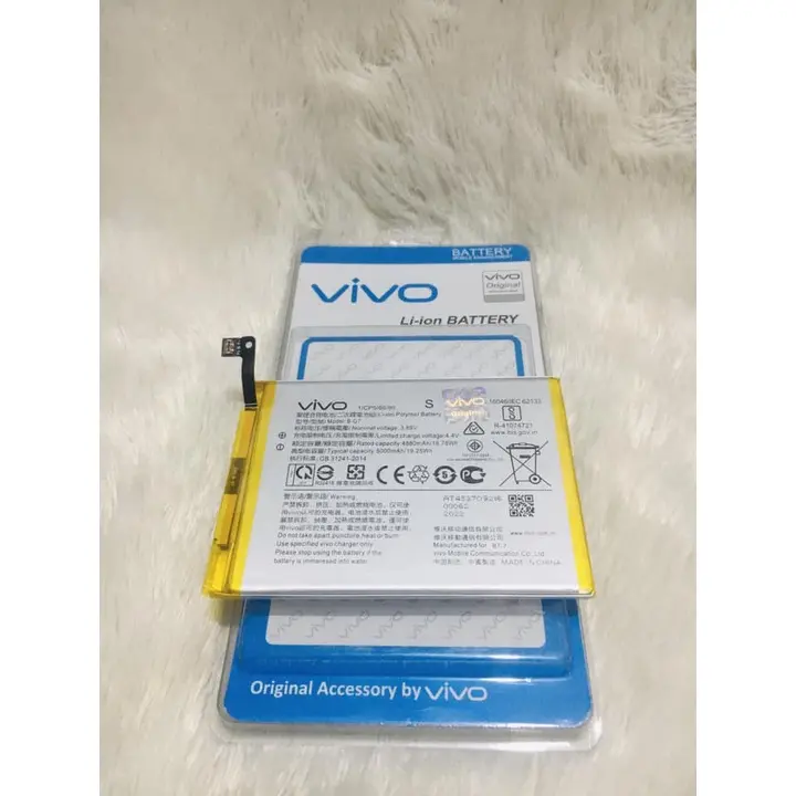 Baterai Vivo Y12 Y12i Y15 2019 Y17 2019 Z1 Pro BK-B-G7 5000Mah original 99% Package Mika 3