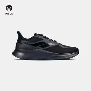 Mills Sepatu Lari Running Shoes Delta Triple Black 9105704