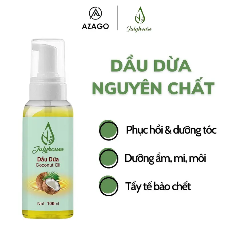 Mascara dưỡng mi giữ ẩm, dài mi từ dầu dừa nguyên chất 5ml JULYHOUSE - AZAGO 4