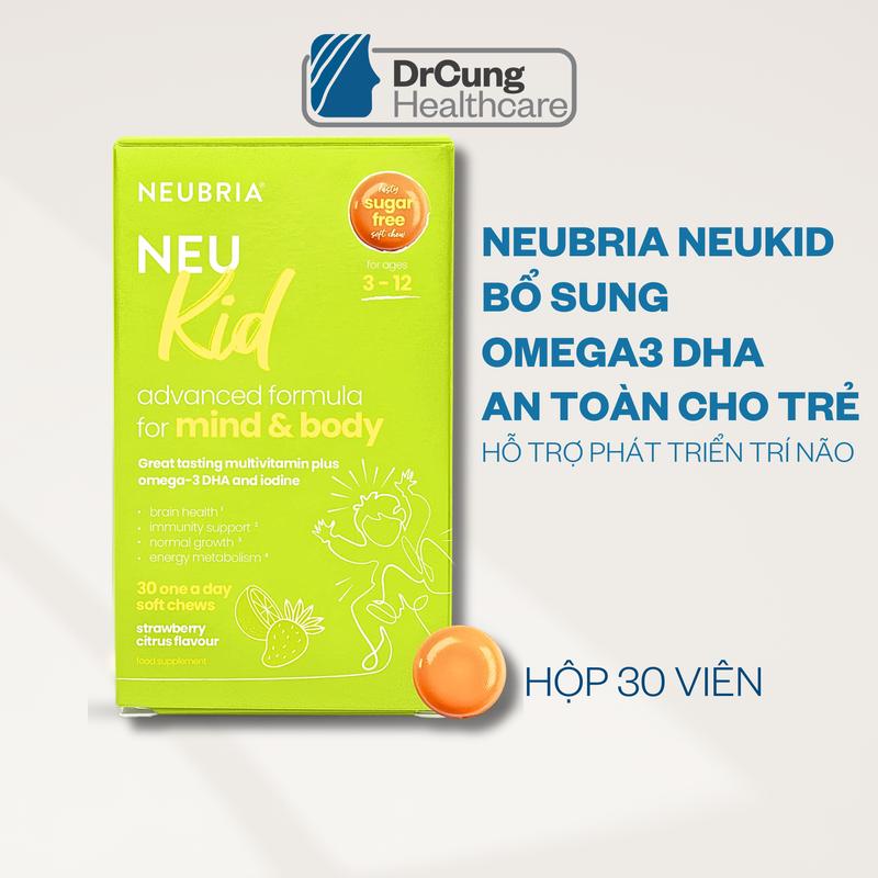 ID2 - 1 HỘP NEUBRIA NEU KID HỘP 30 VIÊN -hỗ trợ bổ sung  OMEGA3 DHA EPA cho trẻ em (HÀNG CHÍNH HÃNG)