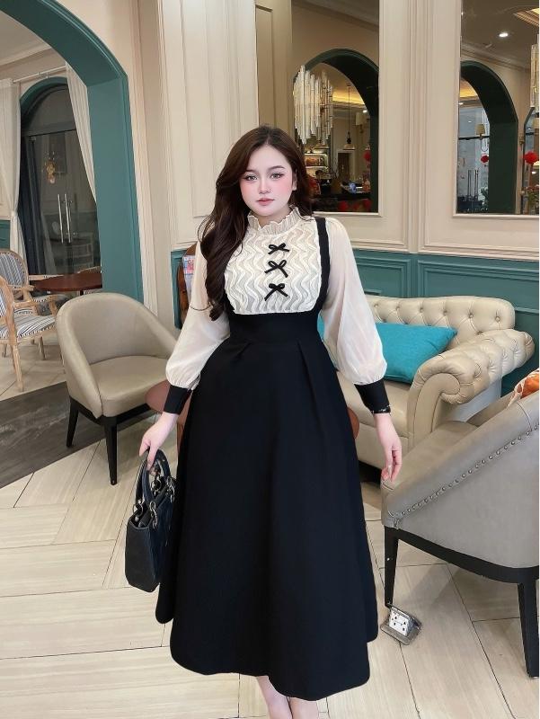 Product Introduction of Đầm dài sống nước 60-90kg L xl xxl chất ford tuyết Quỳnh như bigsize 17