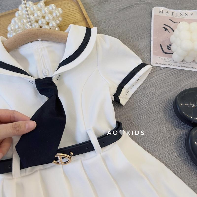 [Khai Trương Giá Sốc]Váy thuỷ thủ bé gái kèm cà vạt + thắt lưng 8