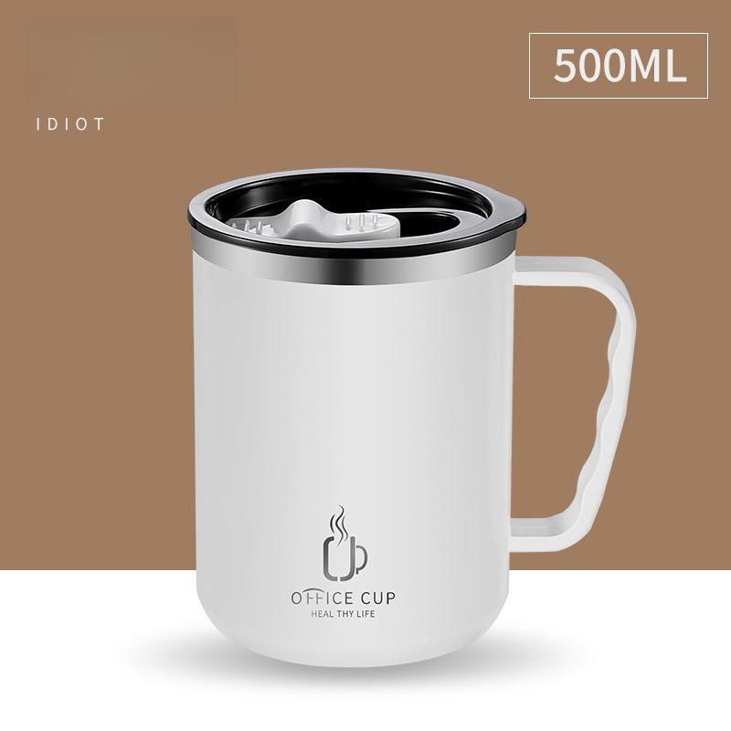Product Introduction of Stainless Steel Double Wall Insulated Coffee Mug, 500ML Vacuum Insulated Coffee Cup, Modern Office Drinking Cup, Drinkware for Home Office Use 6