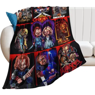 Hotsell halloween chucky super plush throw blanket