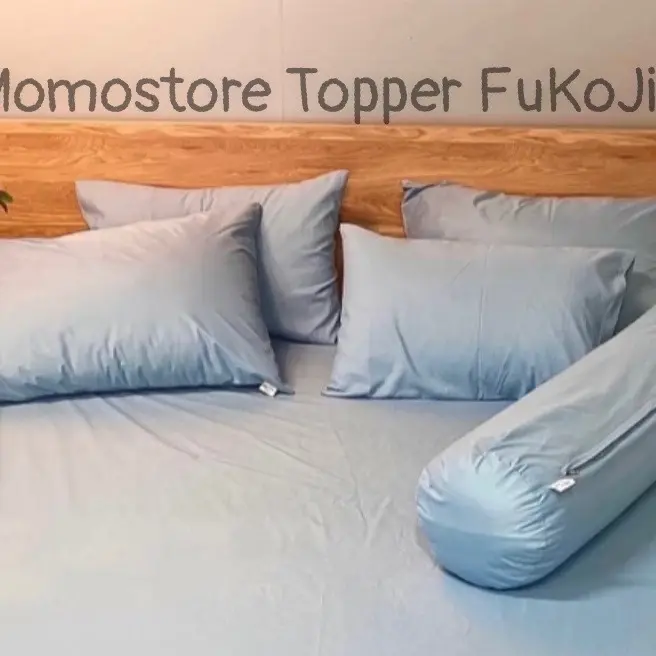 Vỏ Gối Chống Thấm Momo, Có Khóa Kéo Bảo Vệ Ruột Gối chống nấm mốc Dành Cho Gia Đình, KS..Kích thước 40x60, 50x70, 35x100cm 3