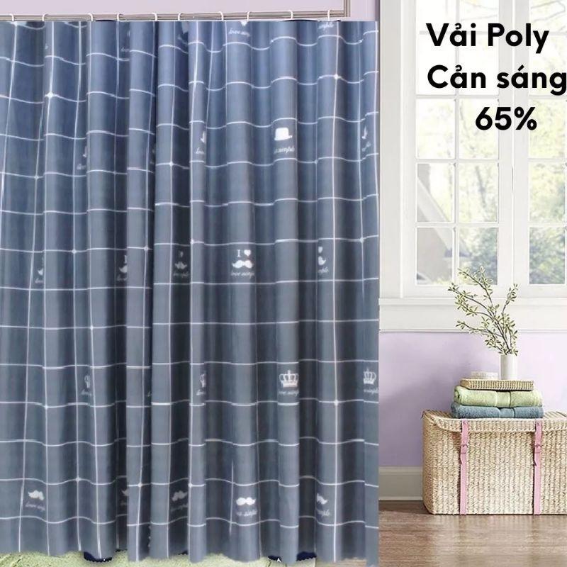 Rido Rèm Cửa Có Móc Treo Sẵn - Vải Cotton - Ngăn Phòng Che Nắng - Decor Trang Trí - Kích Thước Đa Dạng rem  chega ri  đô