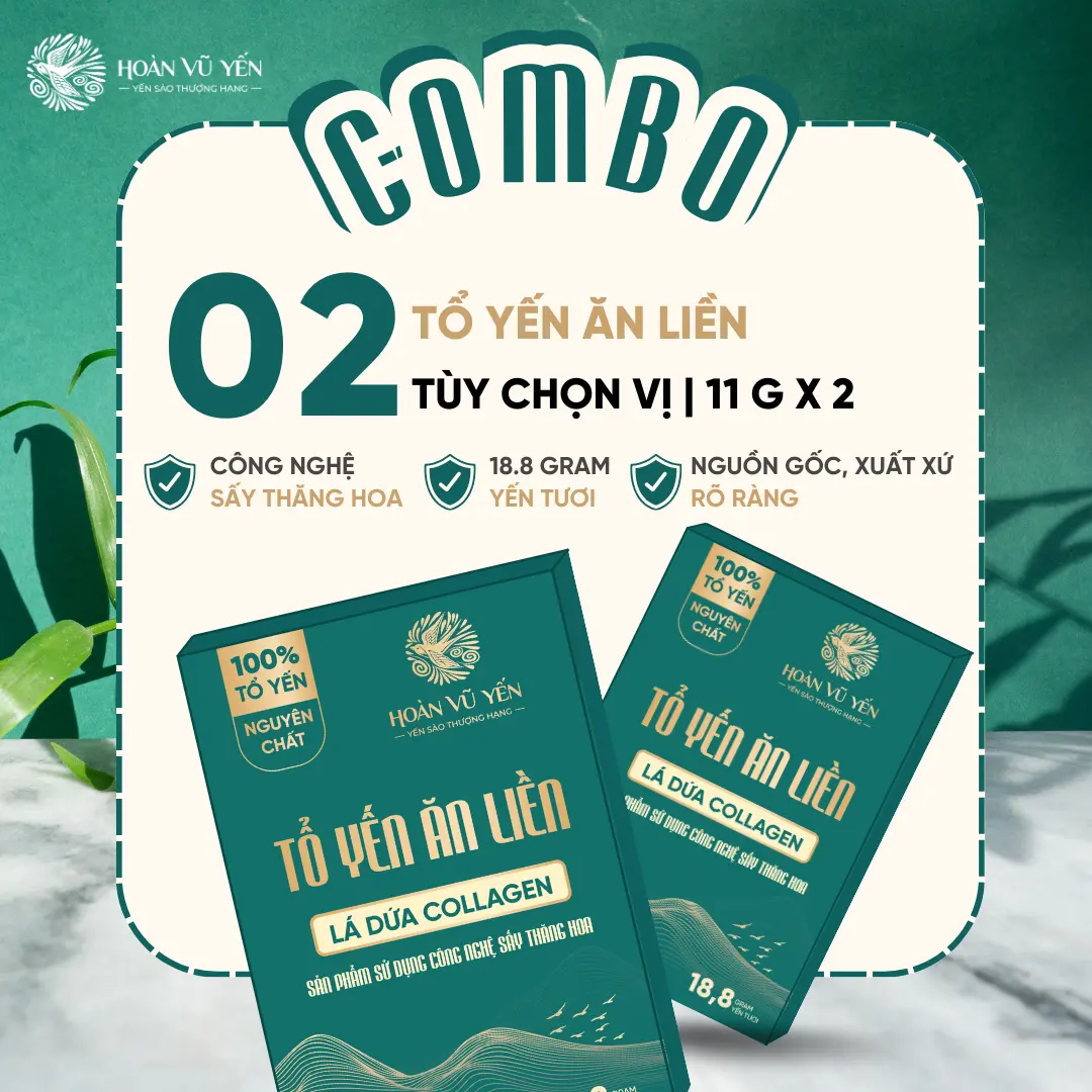COMBO 2 TỔ YẾN ĂN LIỀN SẤY THĂNG HOA