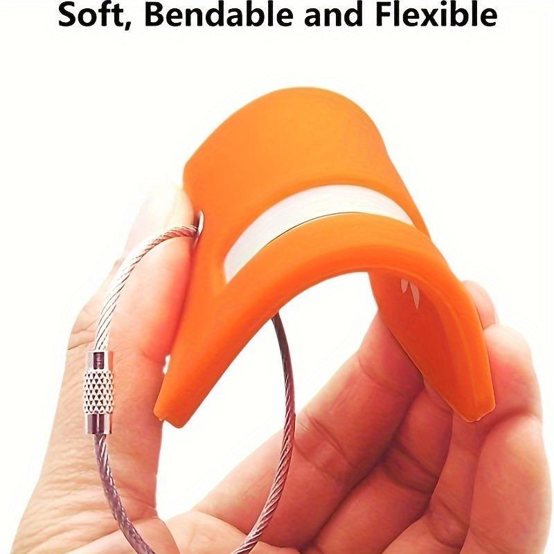 Silicone Luggage Tag, 2 Counts/set Portable Travel Boarding Pass Luggage Tag, Soft & Bendable & Flexible Tag for Christmas Gift, Perfect for Quickly Finding Luggage, Funny Gift 3