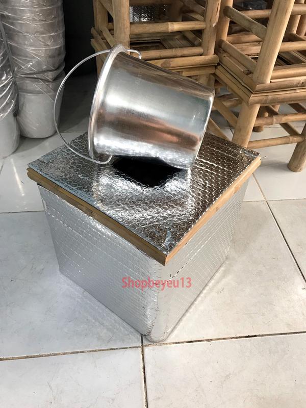 Ghế xông hơi sau sinh bọc cách nhiệt kèm đệm ghế 6