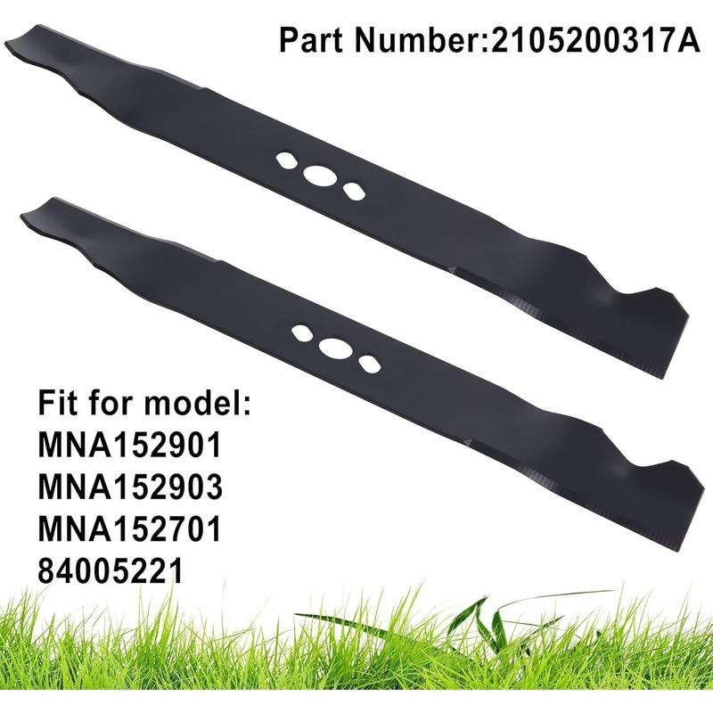 TikTok Shop 2105200317A Blade 21 2 Pack Compatible with Mu rray Da ye Hyper Tough MNA152901 MNA152903 MNA152701 2105200317 84005221 Mower Blade