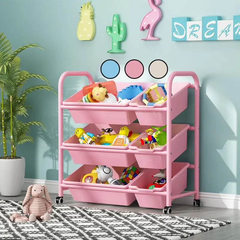 Teemo 6 Basket Children Toy Storage Rack Kindergarten Toys Shelf ...
