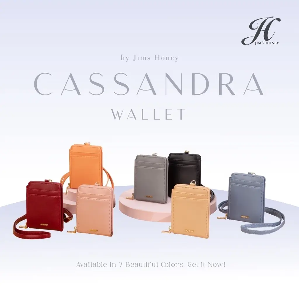 Jims Honey - Cassandra Wallet Mulltifungsi - Dompet Wanita Lanyard Id