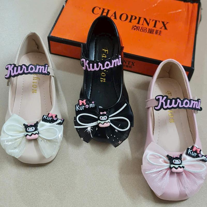 Giày búp bê nơ kuromi quai dán cho bé gái mã AM69