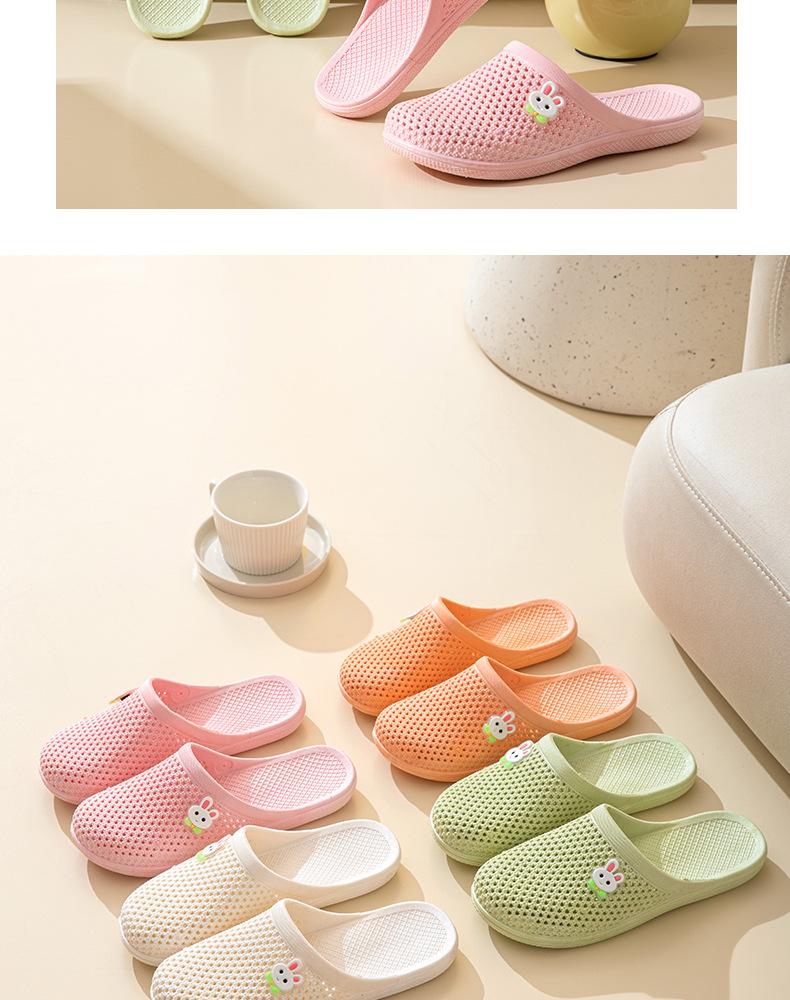 Product Introduction of New cute cartoon rabbit bear flat bottom bag head women's slippers Girl Slide Footwear Walking Shoes Comfort Creeper 15