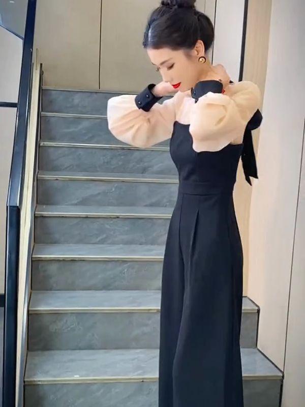 Product Introduction of Áo Jumpsuit Quần Nữ, Phong Cách Nữ Thần Cá Tính, Bó Sát Và Thời Trang, Bộ Sưu Tập Mùa Xuân Mới, Phong Cách Phương Tây, Quần Ống Đứng Bó Eo, 2024 6