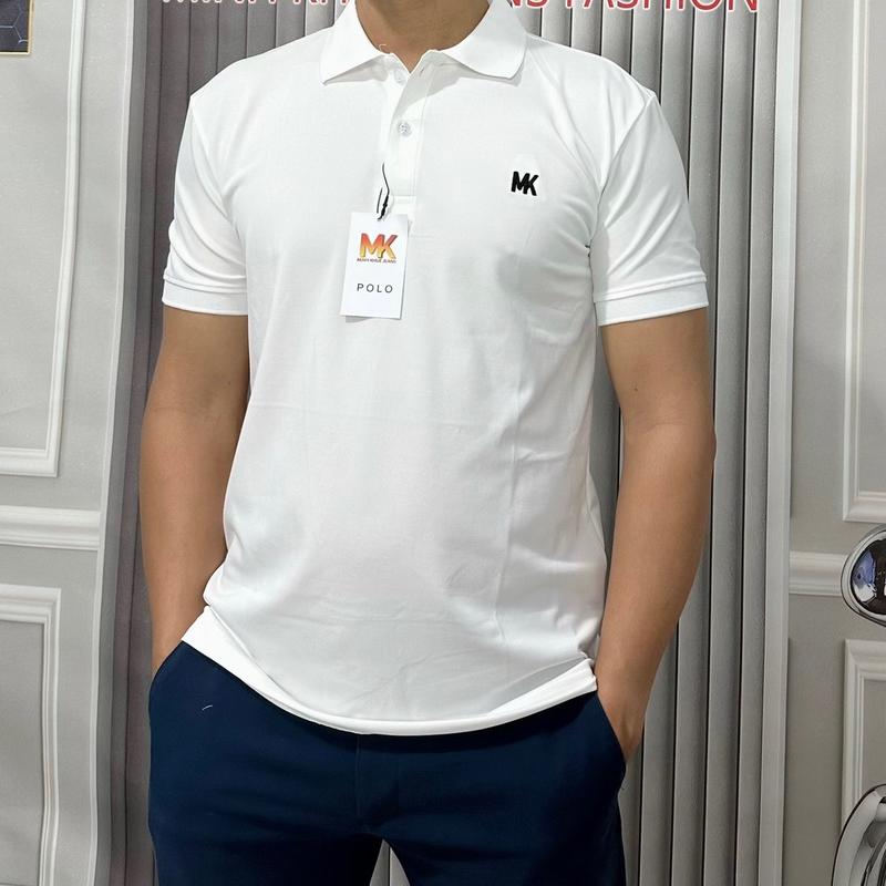 Áo polo Nam Minhkhue trơn basic, cổ bẻ logo thêu ngực , nhiều màu thoáng mát - size M-L -XL 5
