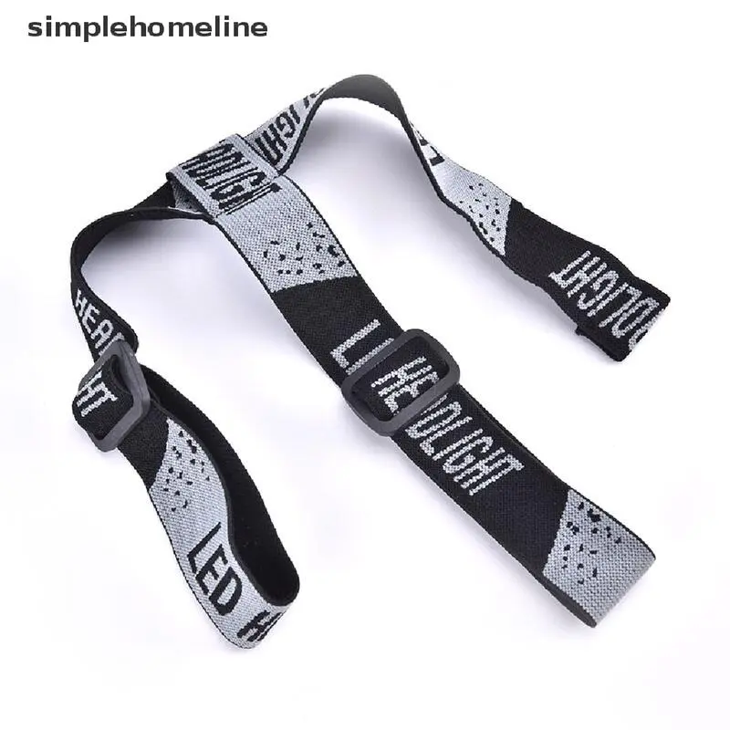 simplehomee Universal Adjustable Head Lamp Strap High Elasticity Frontal Headband For LED SHE
