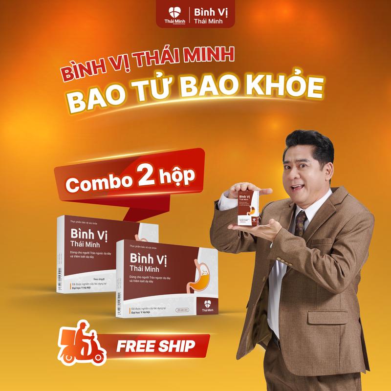 [Combo 2 hộp trải nghiệm] Bình Vị Thái Minh hộp 20 viên - Hỗ trợ người trào ngược và đau dạ dày - Miễn phí vận chuyển 5
