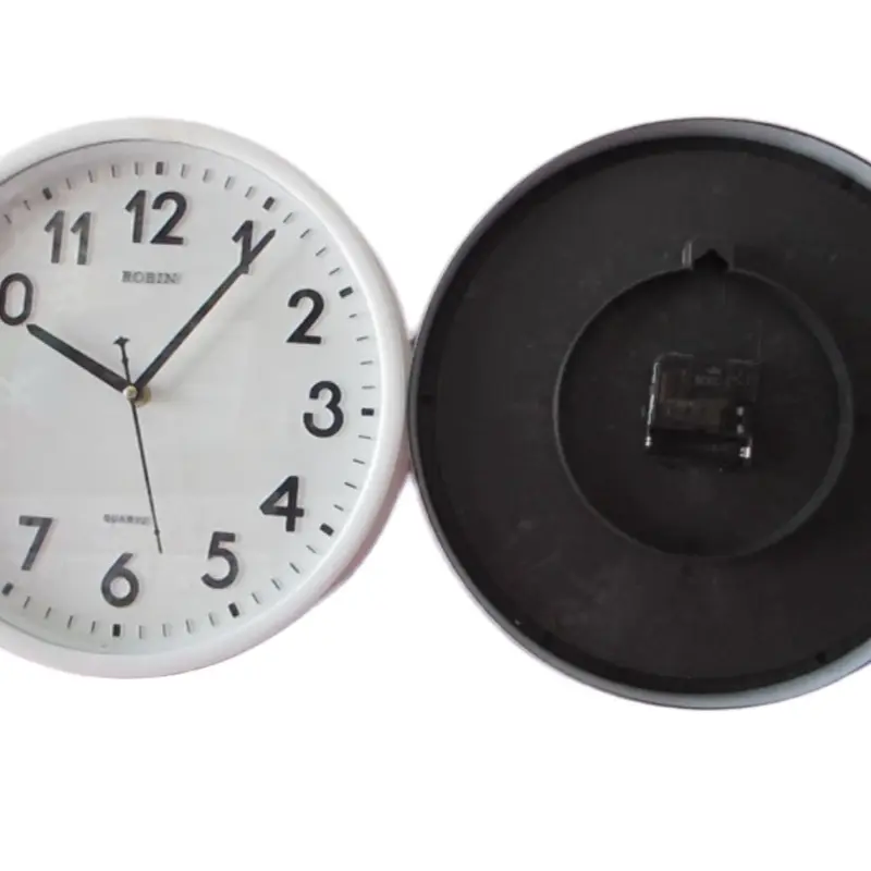 Jam Dinding Robin 1048 Pth + Baterai / Jam Aesthetic Warna Putih 1