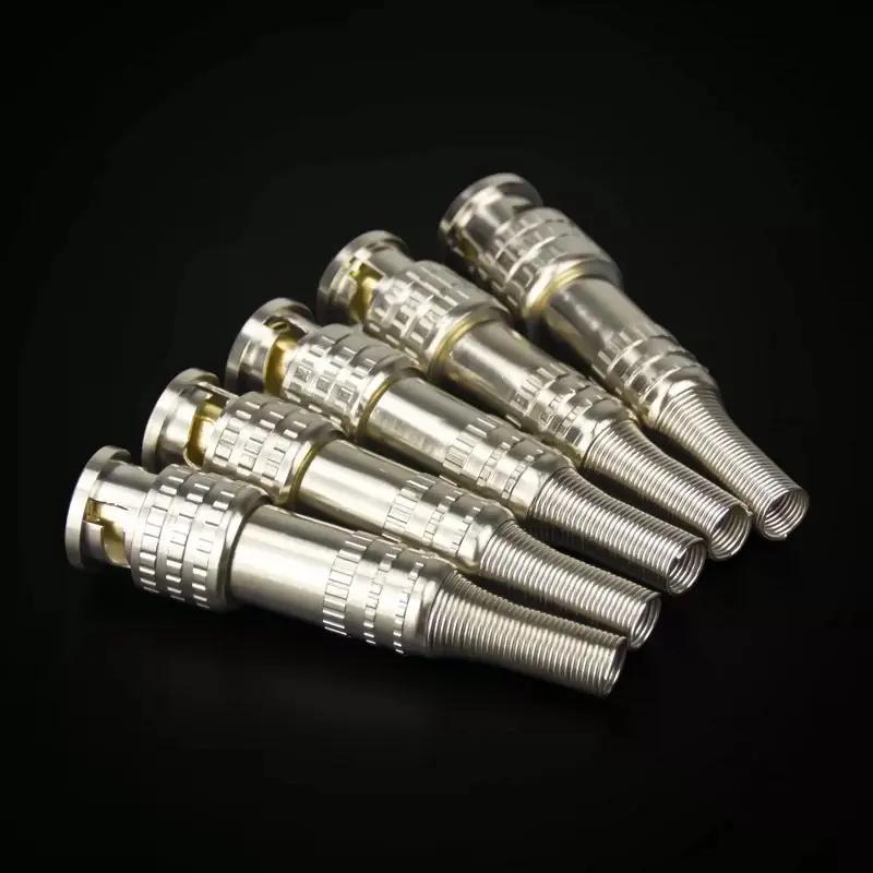 Konektor Jack Bnc buntut Coaxial RG59 RG6 Tanpa Solder Untuk Kamera CCTV 4