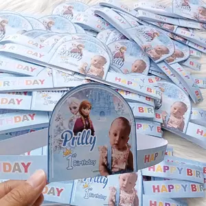 TOPI ULANG TAHUN CUSTOM FOTO (10pcs)