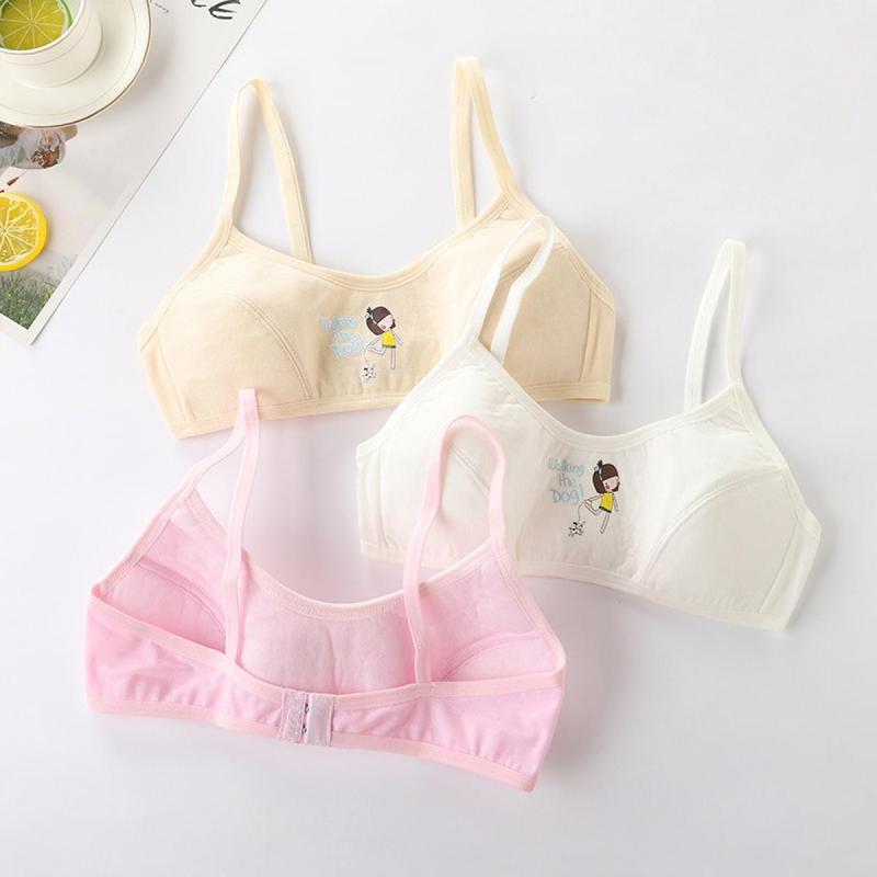 Áo Ngực Không Dây, Chất Liệu Cotton Nguyên Chất, Thiết Kế Dễ Thương, Loại Áo Vest, Thích Hợp Cho Thời Thanh Xuân, Áo Ống Ngực, Áo Ngực Đồng Phục, Dành Cho Bé Gái, Học Sinh, Thanh Thiếu Niên Và Trẻ Em, Áo Ngực, Không Dây 4